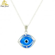 Gümüş Nazar Boncuk Kolye